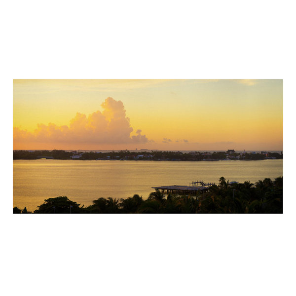 Ebern Designs Leinwandbild Sonnenuntergang in Mexiko Wayfair.de